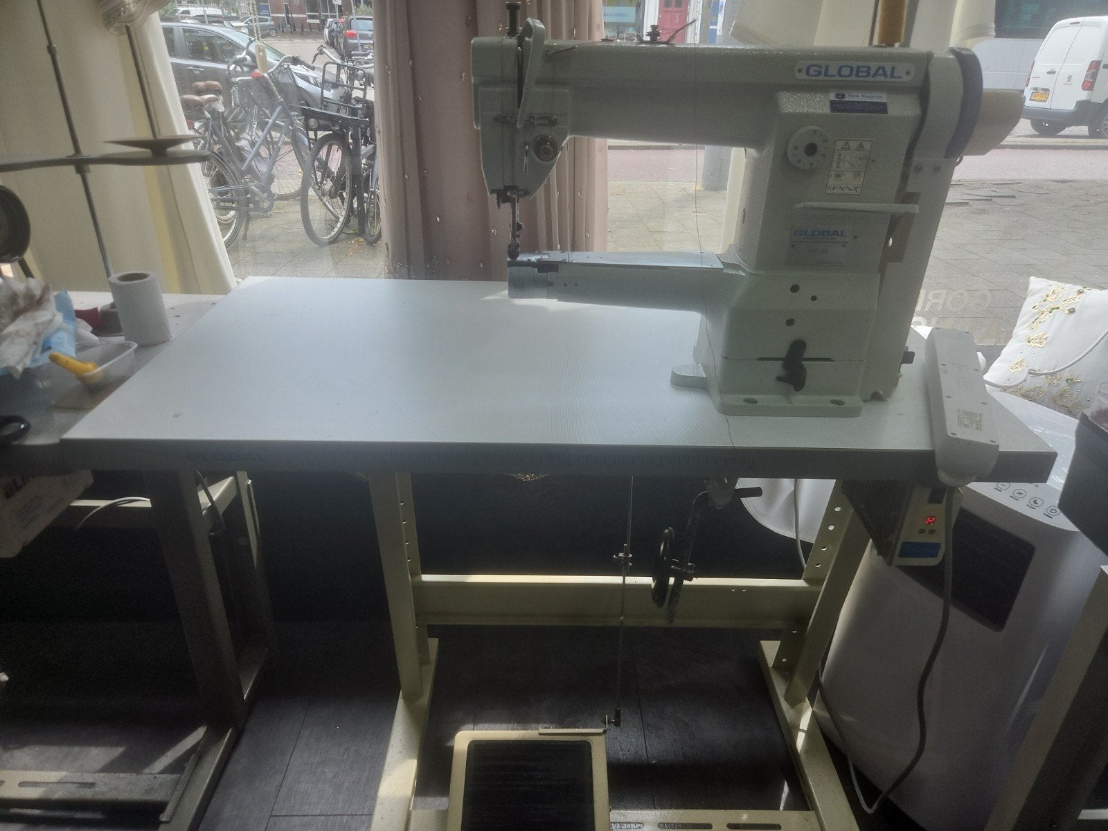 Global WF-35 Industriële Naaimachine, Overige merken, Gebruikt, Ophalen of Verzenden, Naaimachine