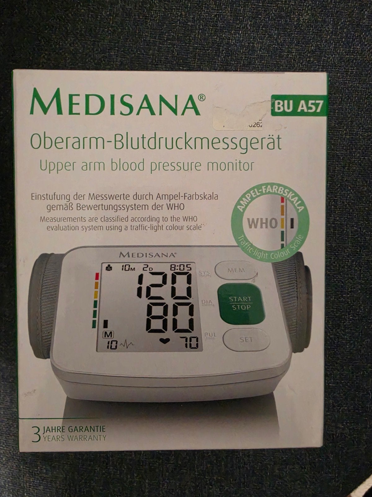 Medisana BU A57 Bovenarm Bloeddrukmeter, Ophalen of Verzenden, Nieuw