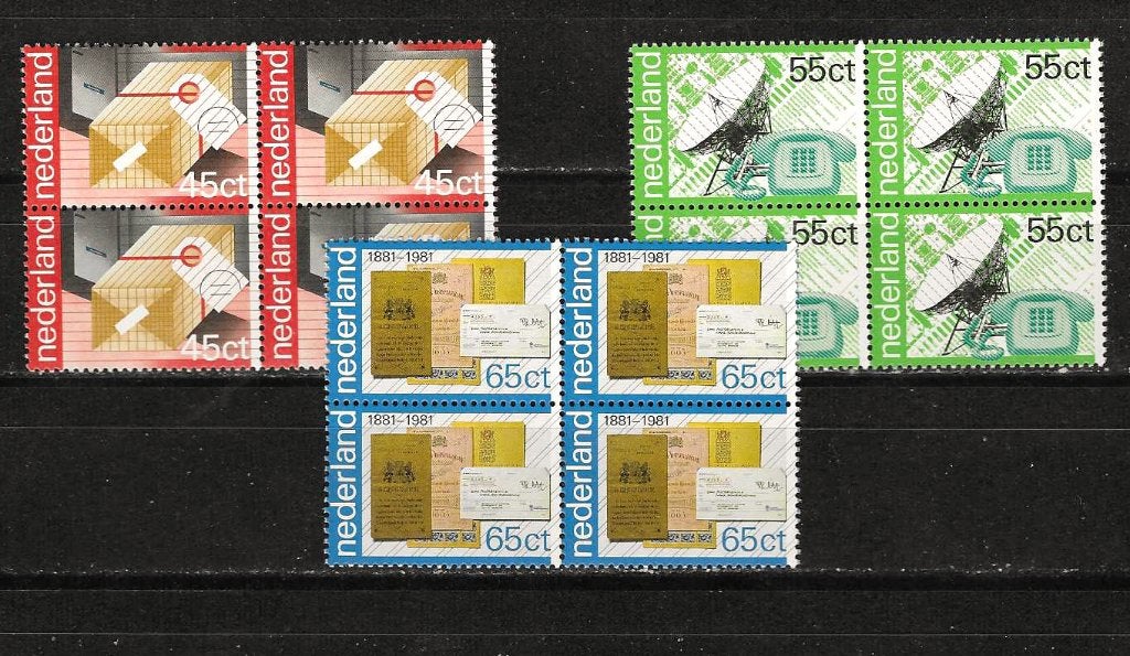 Nl 1220-1222 postfris blok van 4, Postzegels en Munten, Postzegels | Nederland, Ophalen of Verzenden, Na 1940, Postfris