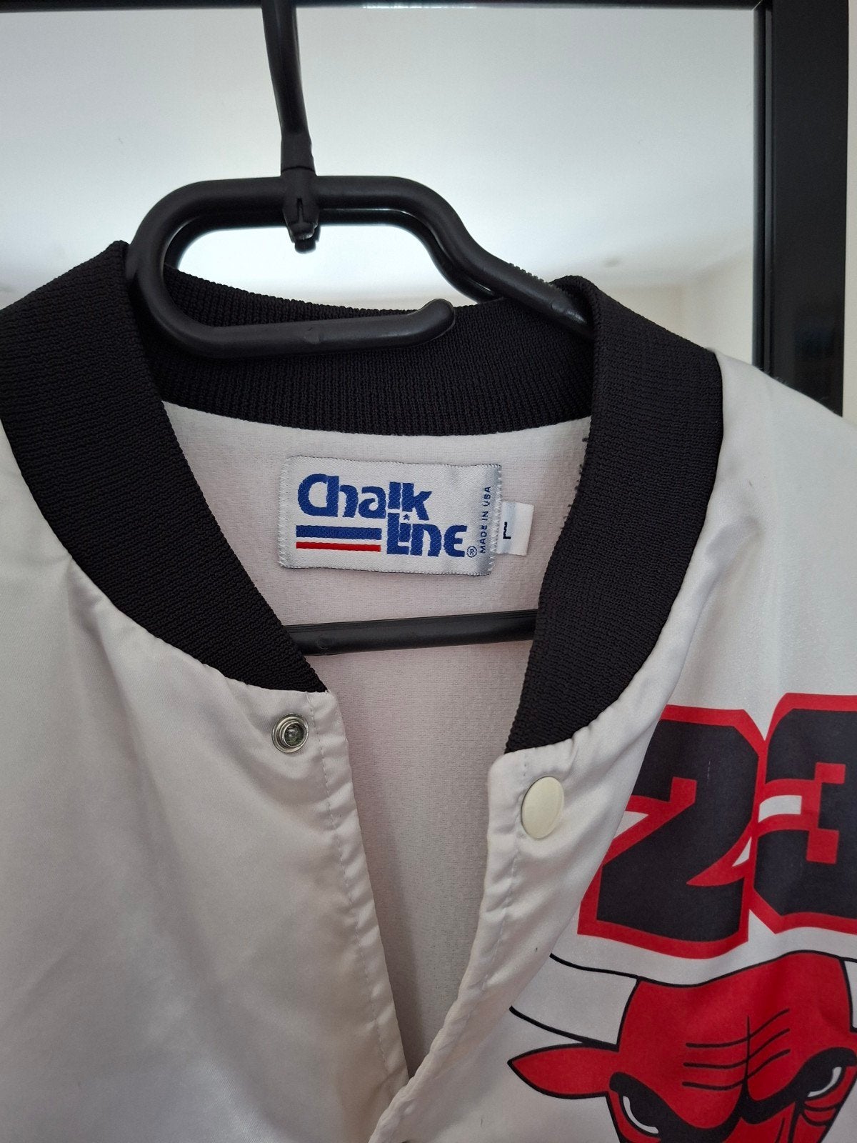 Vintage Chalk Line Michael Jordan Chicago Bulls Jas, Ophalen, Maat 52/54 (L), Meerkleurig, Chalk Line