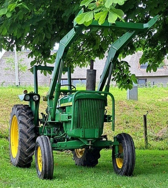 John Deere 310 voorlader NL kenteken, goed in de lak, marge, Gebruikt, Tot 80 Pk, 5000 tot 7500, Ophalen
