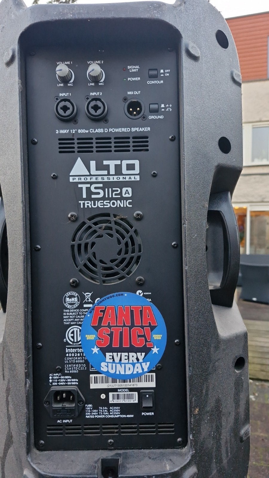 Alto TS112A actieve speakerset met statieven, Gebruikt, Party speaker, Ophalen of Verzenden, Geschikt voor surround/home cinema