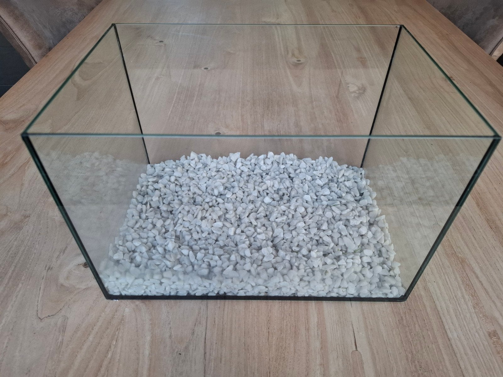 Mooie rechthoekige vissenkom, Dieren en Toebehoren, Ophalen of Verzenden, Zo goed als nieuw, Leeg aquarium