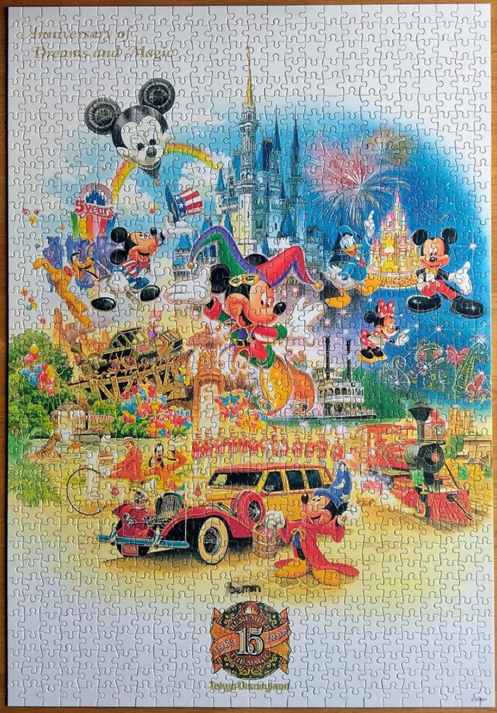 Disney puzzel Tokyo Disneyland 15 jaar, Hobby en Vrije tijd, Denksport en Puzzels, Ophalen of Verzenden, 500 t/m 1500 stukjes