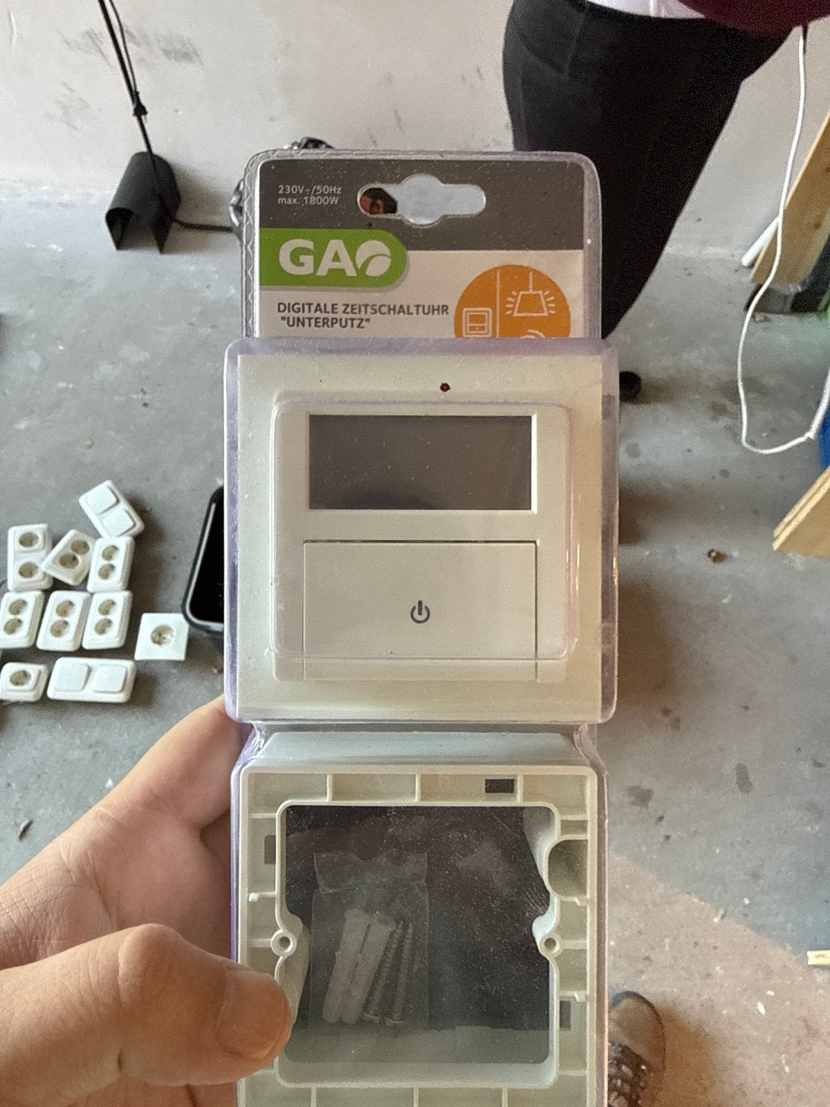 Digitale inbouw schakelaar met instelbare tijden - GAO, Ophalen of Verzenden, Nieuw, Overige merken, Schakelaar