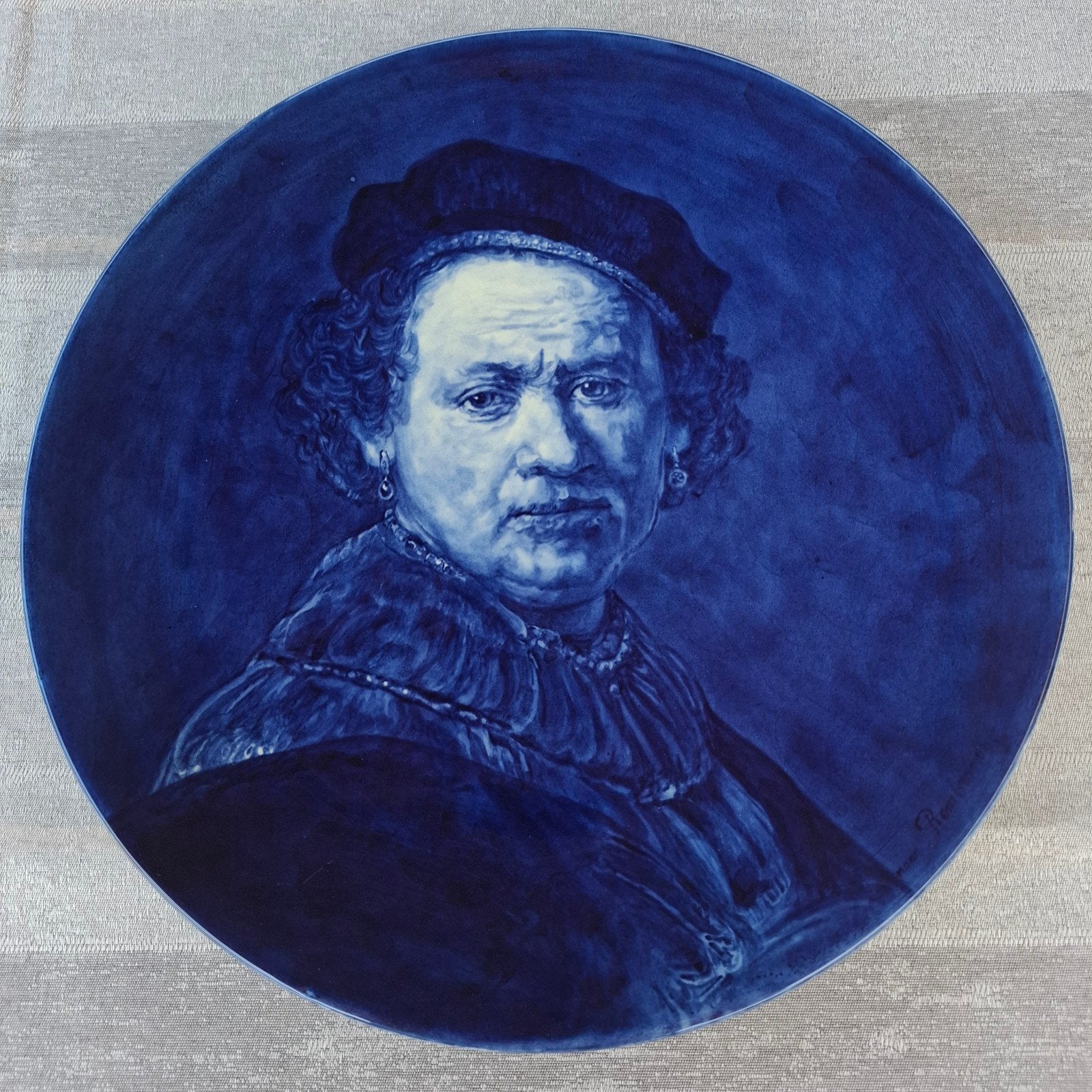 Zeldzaam mooi Porceleyne Fles wandbord Rembrandt van Rijn, Ophalen of Verzenden