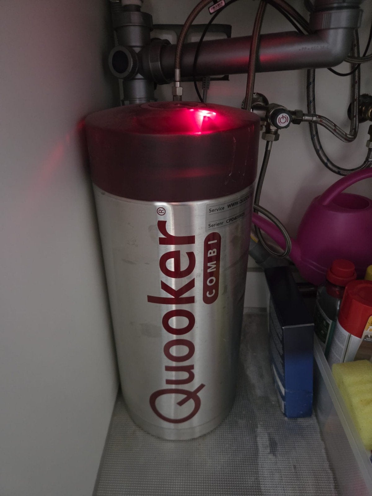 Quooker Combi kokendwaterkraan met reservoir, Ophalen, Zilver, Metaal, Overige merken