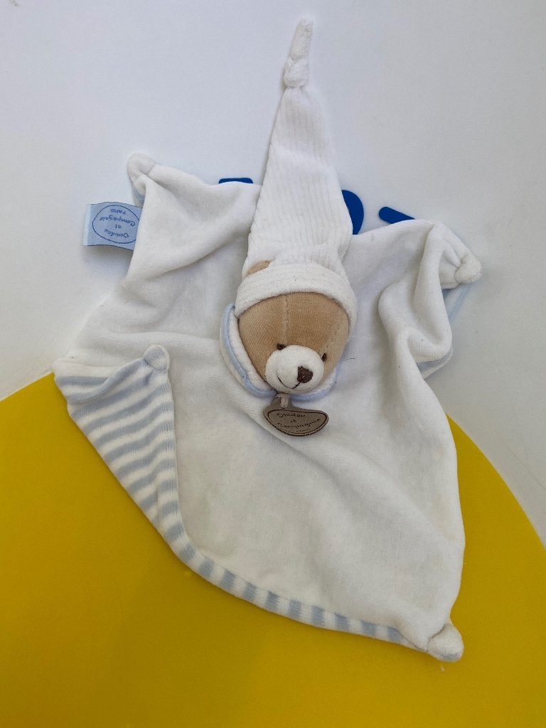 K1502 doudou et compagnie doekje beer, Kinderen en Baby's, Speelgoed | Knuffels en Pluche, Zo goed als nieuw, Overige typen, Ophalen of Verzenden