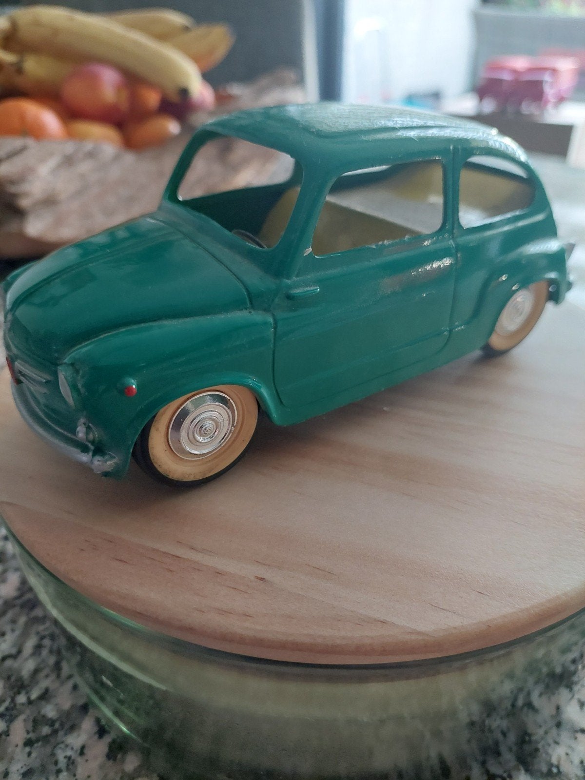 BLIKKEN RETRO MODEL : PAYA SB 1/18 SEAT 600 VERDE, Hobby en Vrije tijd, Ophalen of Verzenden, Zo goed als nieuw, Auto, Overige merken