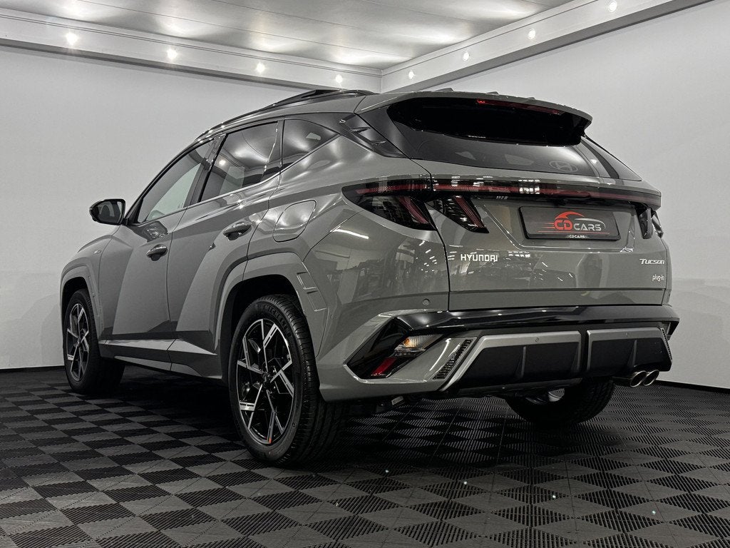 Hyundai Tucson 1.6 T-GDI PHEV Premium N-line Sky Pano, Half, Auto's, Hyundai, Gebruikt, 4 cilinders, Leder en Stof, Bedrijf