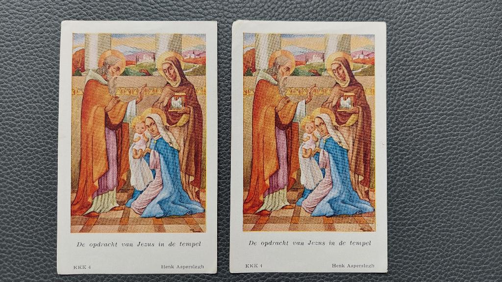 2 prentjes van Henk Asperslagh, Ophalen of Verzenden, Bidprentje