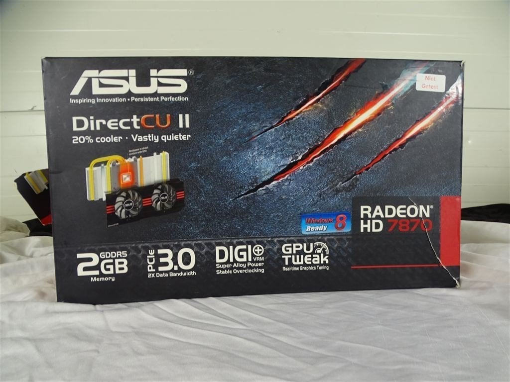 A7467. Asus Radeon HD7870 Direct CU II videokaart, Computers en Software, Ophalen of Verzenden, Gebruikt, GDDR6, PCI-Express 4