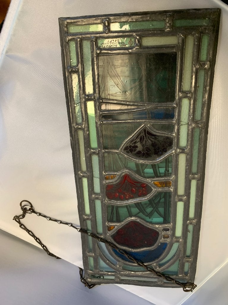 Antieke glas in lood, Gebruikt, Minder dan 80 cm, Ophalen of Verzenden, Minder dan 80 cm