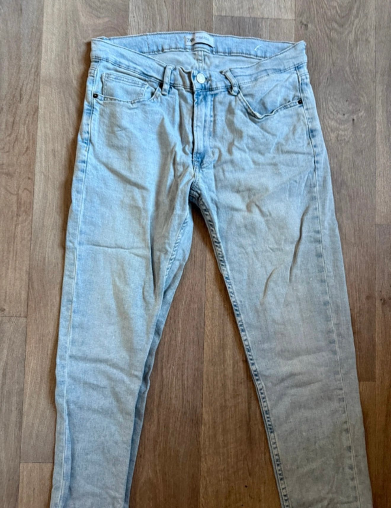 Zara blauwe heren jeans maat 44, Ophalen of Verzenden, Zo goed als nieuw, Blauw, W32 (confectie 46) of kleiner