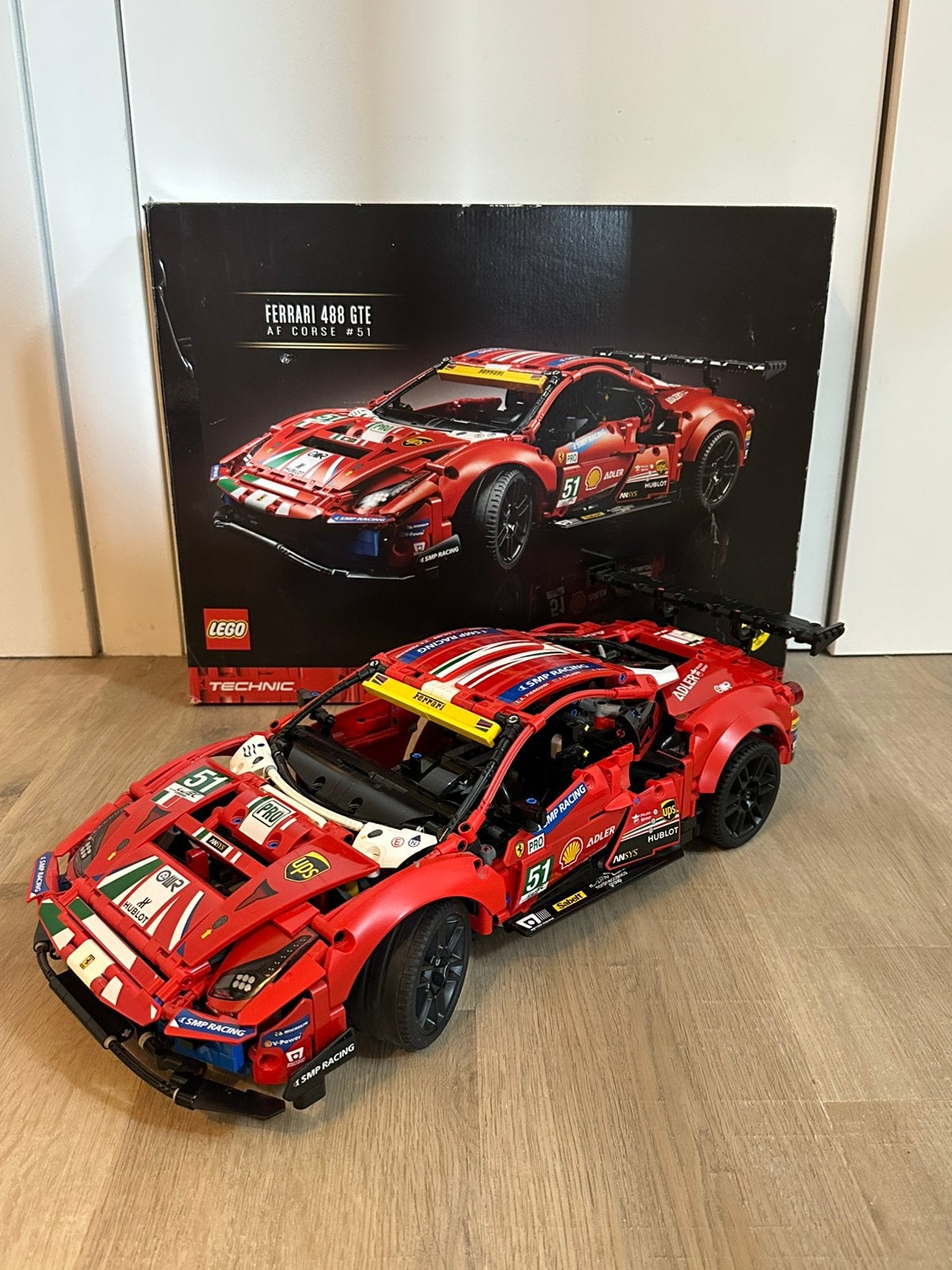 Lego Technic Ferrari 488 GTE - 42125, Ophalen, Lego, Zo goed als nieuw, Technic