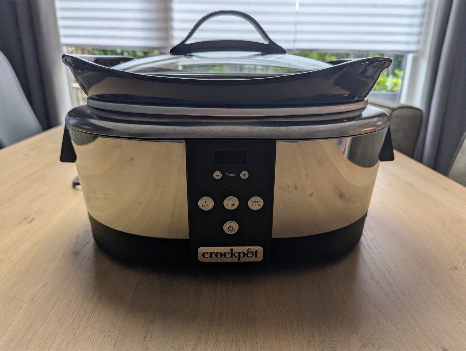 Crockpot slowcooker 5.7 goede staat, Ophalen of Verzenden, Timer
