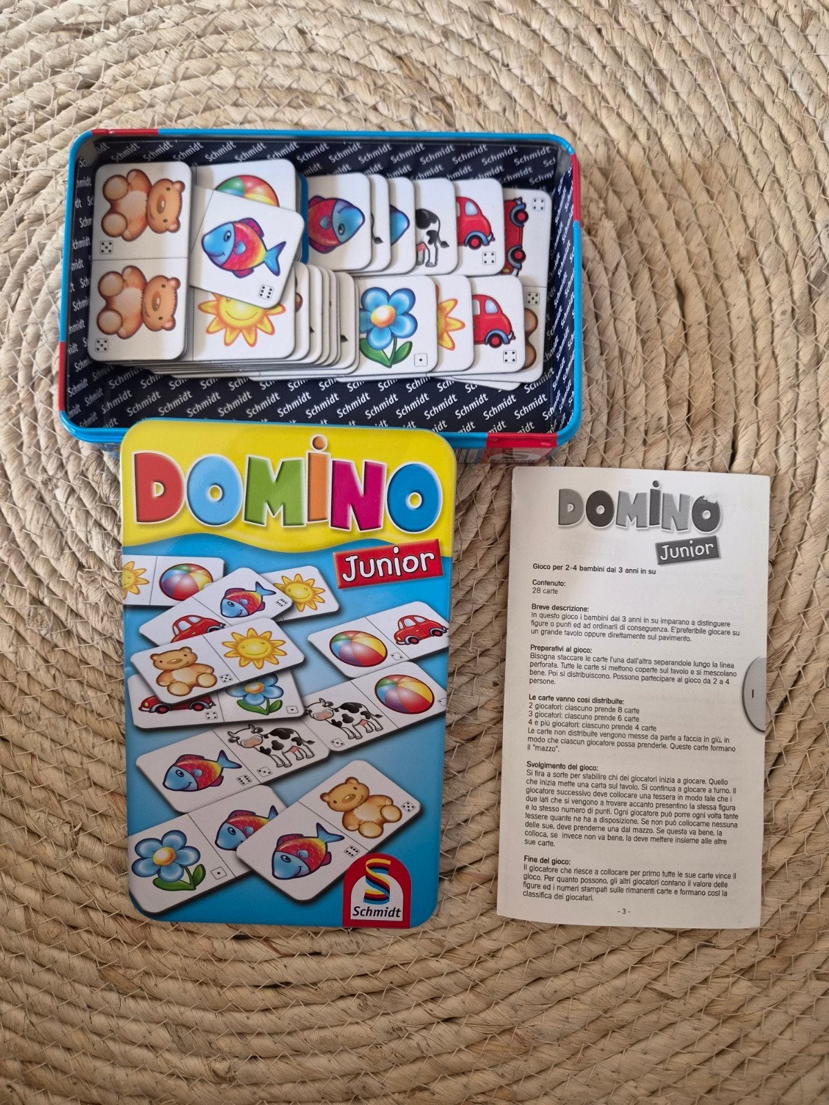 Domino Junior Schmidt - Leuk spel voor kinderen, Een of twee spelers, Ophalen of Verzenden, Zo goed als nieuw, Schmidt