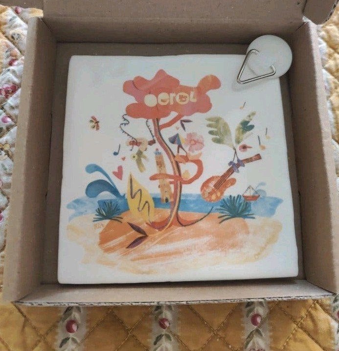 Oerol tegel cadeau Terschelling - Nieuw in doosje, Ophalen of Verzenden, Nieuw, Vierkant