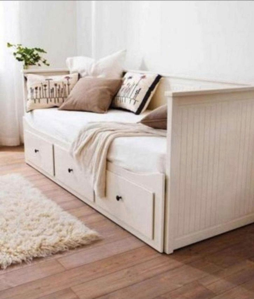Perfect Ikea Hemnes sofa bed incl.2 perfect mattresses ., Ophalen, Zo goed als nieuw