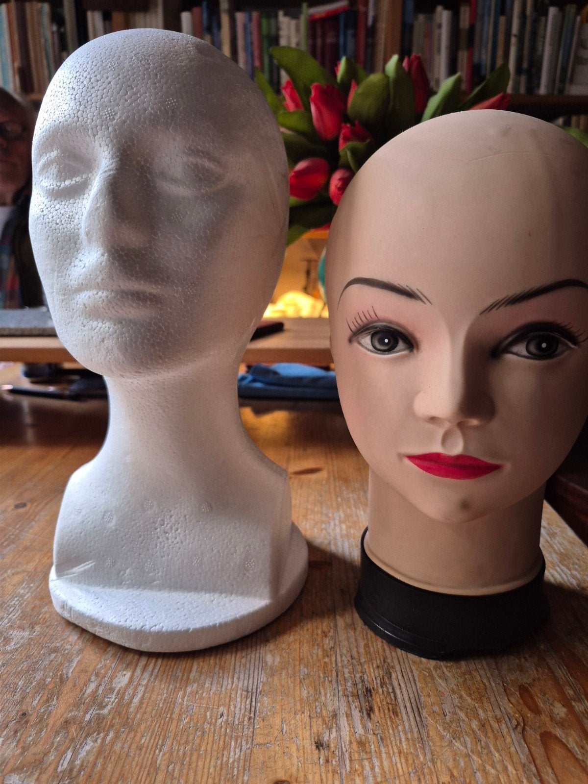 Bolhoedjes en piepschuim hoofd voor hoedenpresentatie, Ophalen of Verzenden