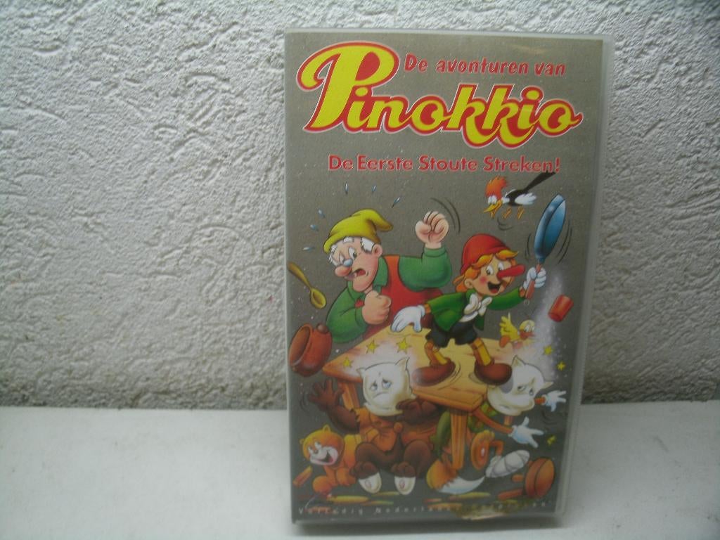 vhs 188a ponokkio de eerste stoute streken, Alle leeftijden, Ophalen of Verzenden, Zo goed als nieuw