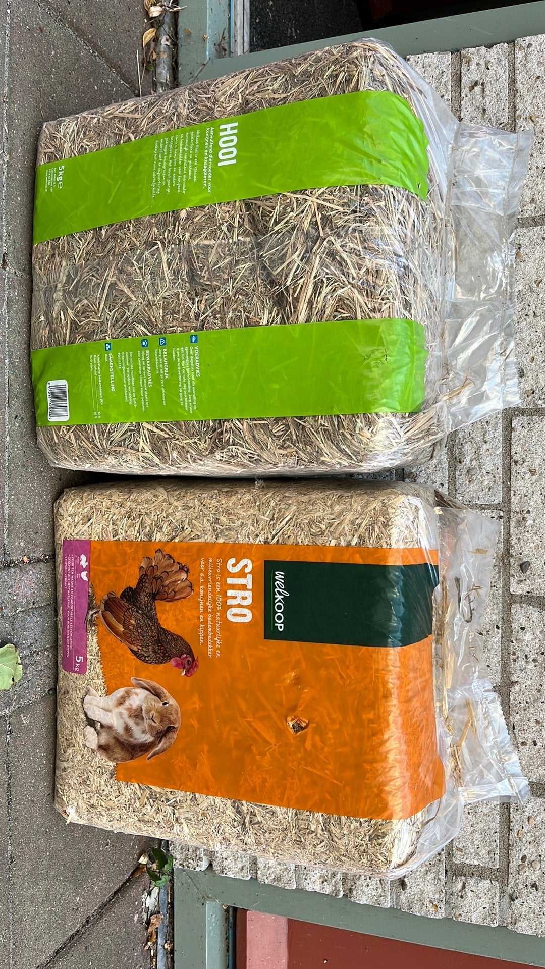 Gratis pak hooi en pak stro, Dieren en Toebehoren, Dierenvoeding, Ophalen, Knaagdier of Konijn