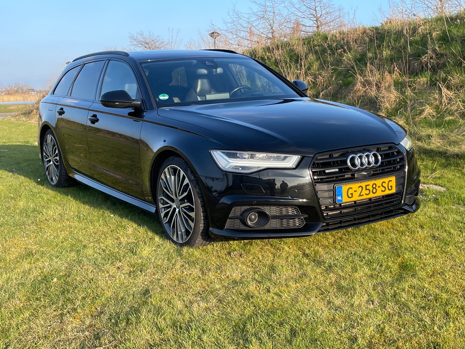 Audi A6 3.0 TDI Quattro S-Line Competition, Auto's, Audi, Automaat, 2000 kg, Zwart, Leder