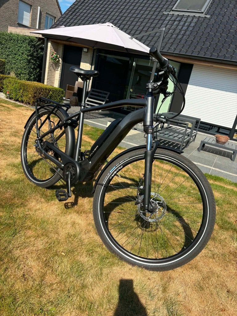 Flyer Upstreet 5 7.10 E-bike - Slechts 1046 km, Zo goed als nieuw, 50 km per accu of meer, 55 tot 59 cm, Ophalen