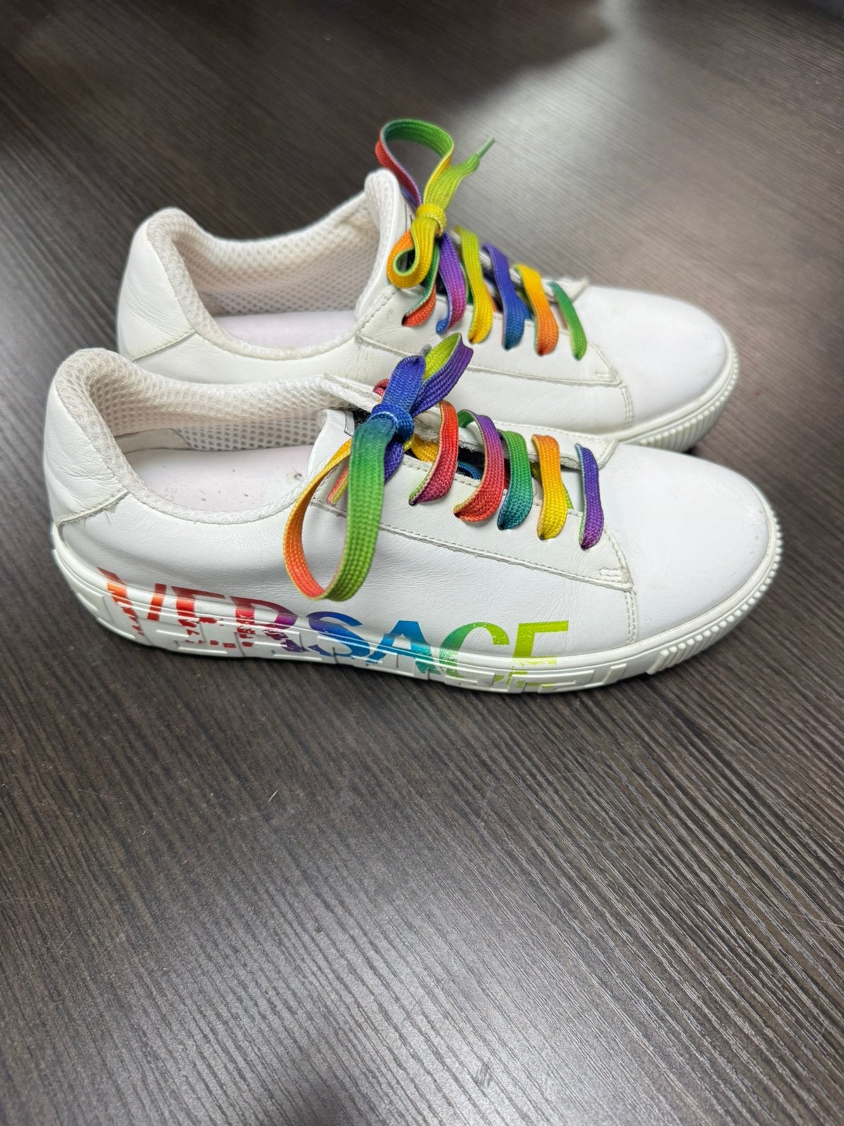 Versace sneakers als nieuw, 6546tl, Wit, Kyano.hkm@icloud.com, Ophalen of Verzenden