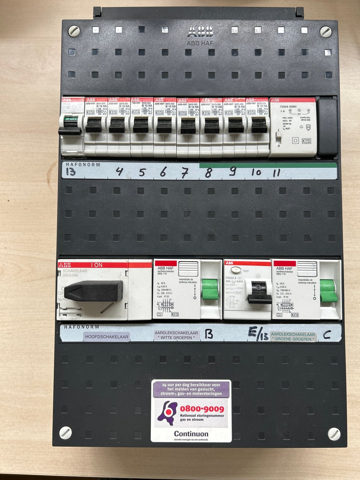 ABB HAF Groepenkast met Aardlekschakelaars en Automaten, Ophalen of Verzenden, Gebruikt, ABB, Groepenkast