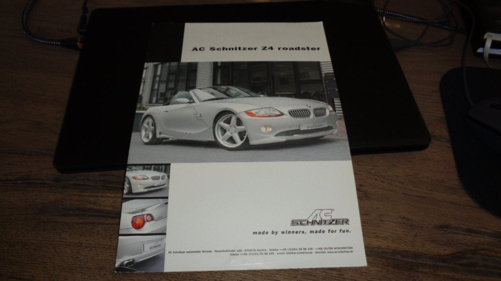 Folder AC SCHNITZER  ,  BMW Z4 Roadster, Boeken, Verzenden, Zo goed als nieuw, BMW