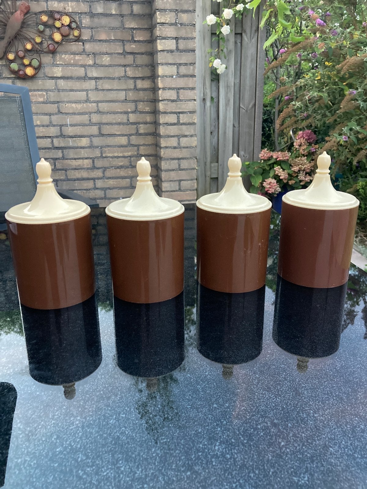 Retro voorraadbussen 4 stuks, Ophalen of Verzenden