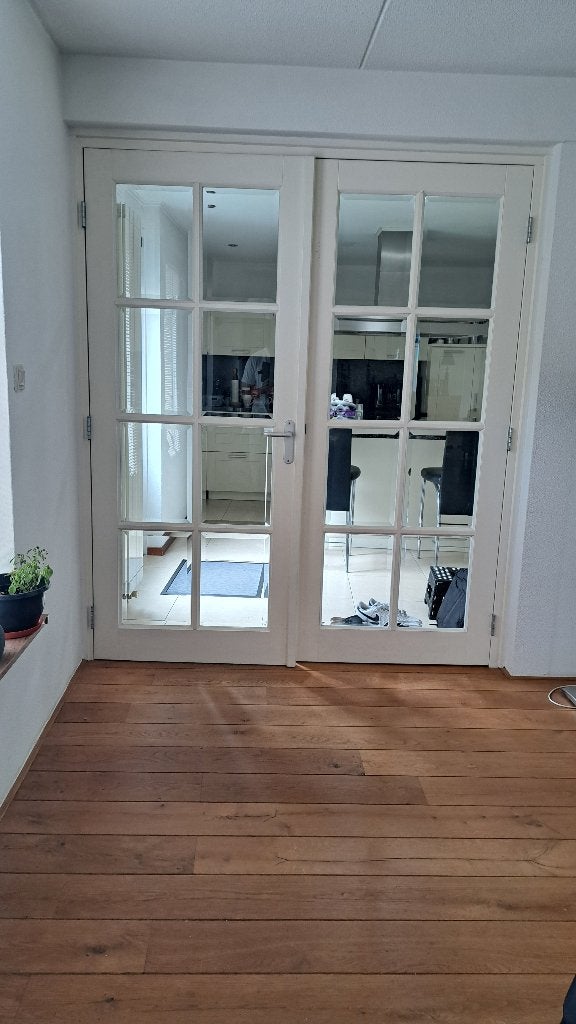 Twee binnendeuren met facet geslepen glas, Ophalen, Gebruikt, 80 tot 100 cm, Binnendeur