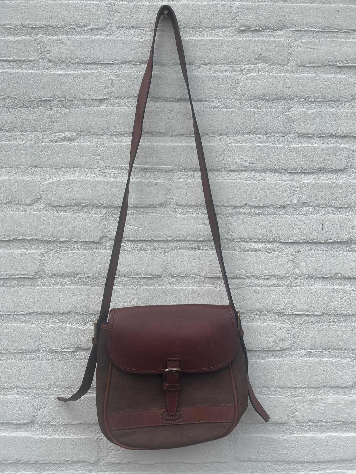Dubarry - Leren Schoudertas - Zo Goed als Nieuw, Overige merken, Bruin, Ophalen of Verzenden, Zo goed als nieuw