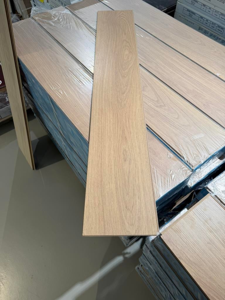 BEIGE Laminaat €7,99 per m2 NU, Ophalen, 50 tot 150 cm, Nieuw, 10 m² of meer