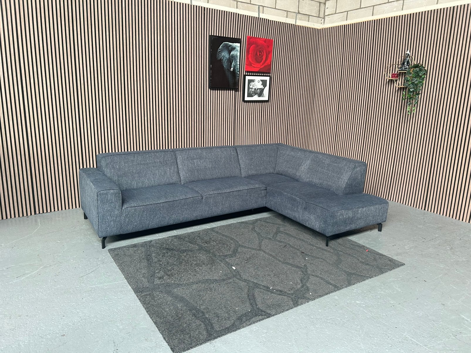 GRATIS LEVERING Hoekbank Jeans Blauw 290X197 GEREINIGD, Huis en Inrichting, Banken | Bankstellen, 250 tot 300 cm, Hoekbank, Hoelbanl blauw