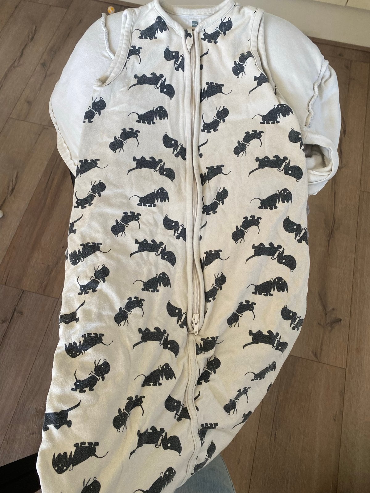 Hema slaapzak maat 68/80 met takkie print, Wasbaar, Gebruikt, Ophalen of Verzenden, Hema