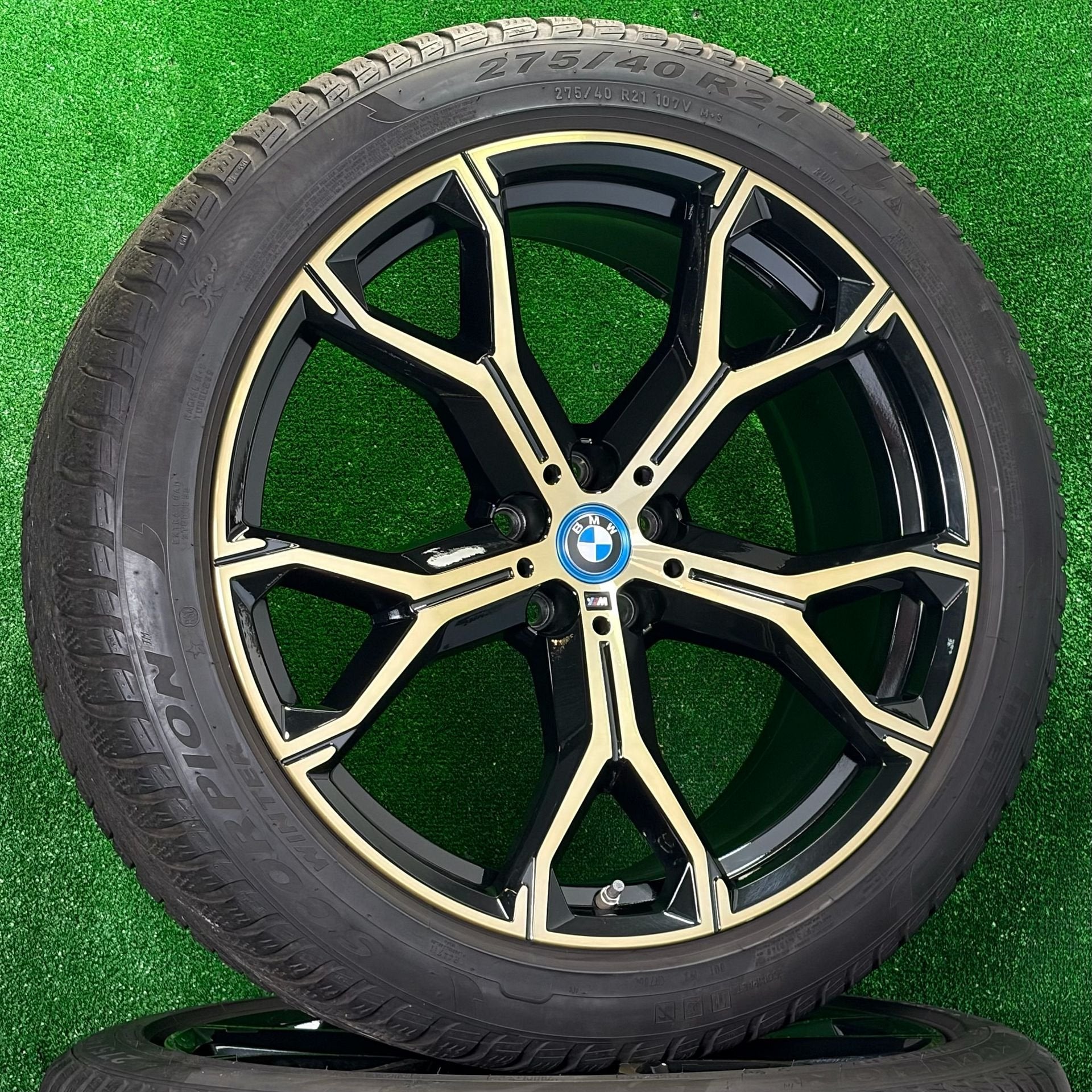 Originele 21 inch BMW 741M velgen winterbanden X5 X6 g05 g06, Gebruikt, -, 275 mm, -