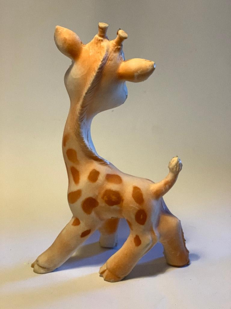 Vintage Giraffe piepfiguur giraf 22cm, Ophalen of Verzenden, Zo goed als nieuw