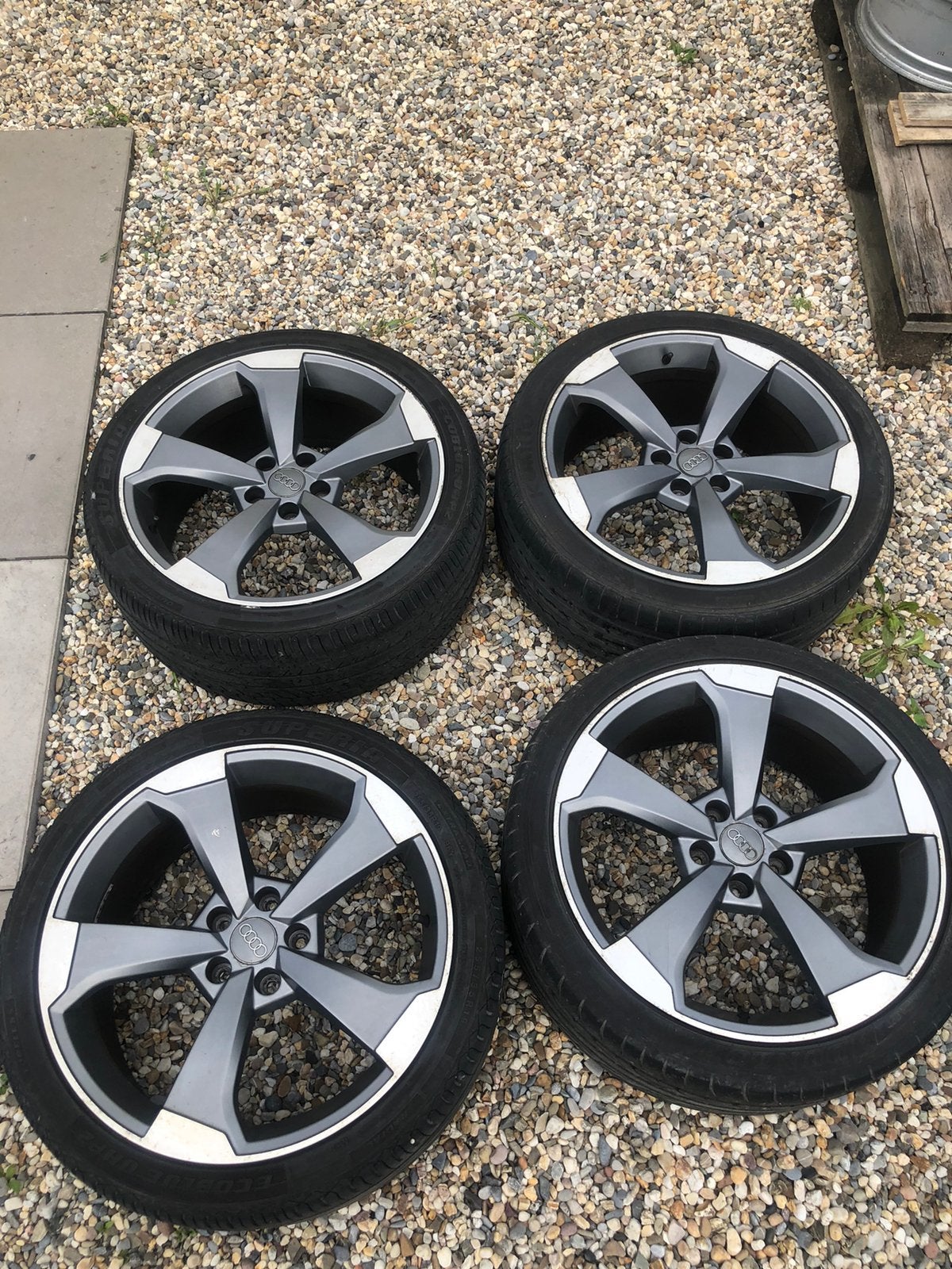 19 inch audi rotor velgen., Auto-onderdelen, Banden en Velgen, Velg(en), Zomerbanden, 19 inch, 255 mm, Personenwagen, Gebruikt