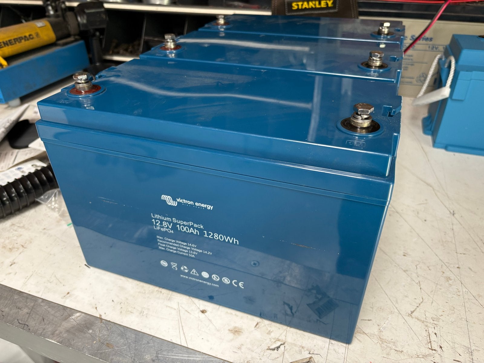 Victron Lithium LifePo4 SuperPack Accu 12,8V 100Ah, Ophalen, Zo goed als nieuw