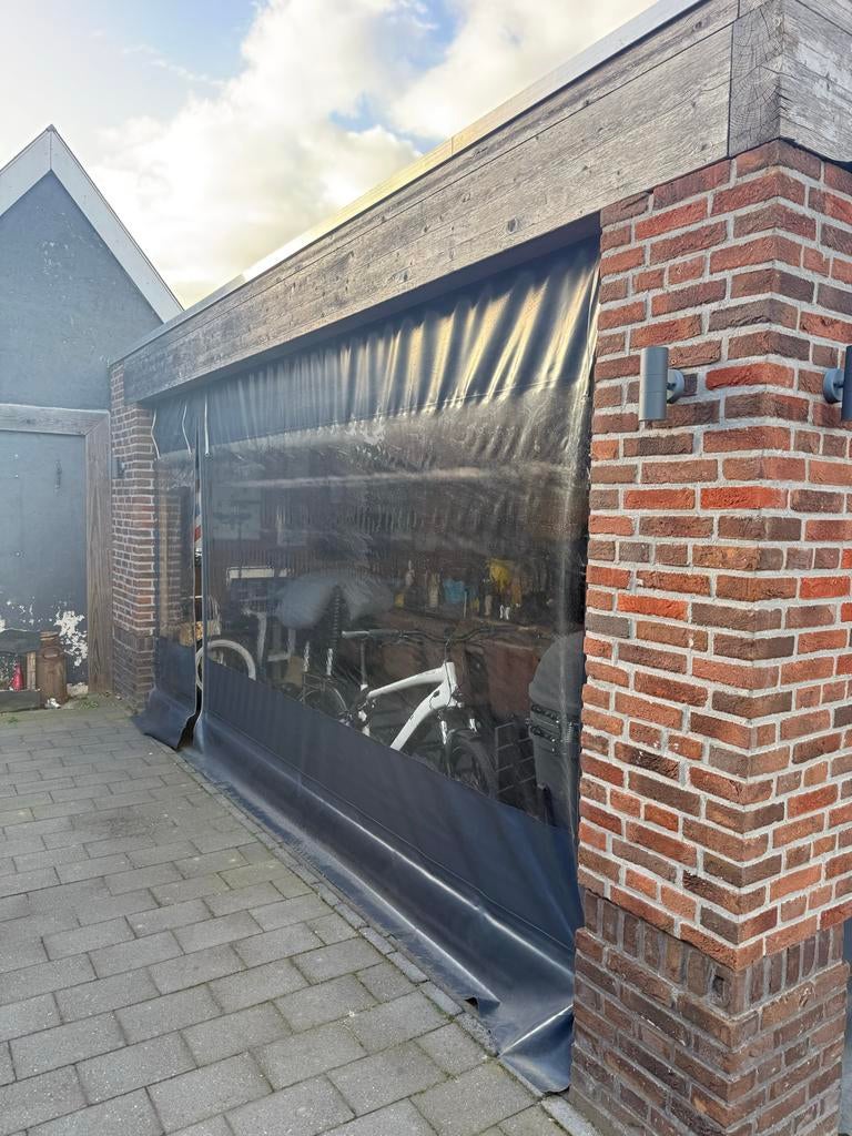 Zeil overkapping veranda ~4,7x2.4m en ~3,5x2,4m, Tuin en Terras, Overkappingen, Ophalen, Gebruikt, Veranda