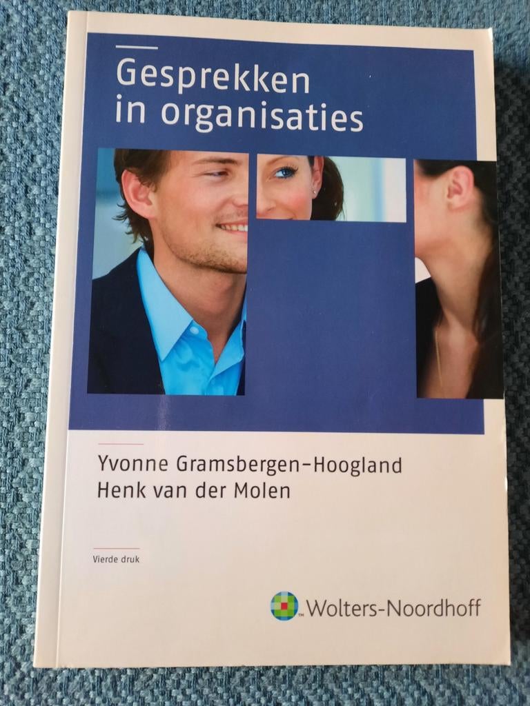 Gesprekken in Organisaties - Yvonne Gramsbergen-Hoogland, Boeken, Studieboeken en Cursussen, Zo goed als nieuw, Yvonne Gramsbergen-Hoogland, Henk van der Molen