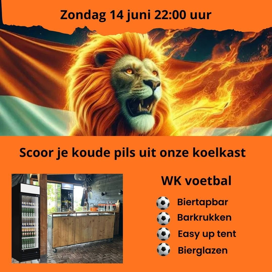 WK Voetbal Kijken?  Biertap, Koelkasten & Biertafels Huren!, Ophalen of Verzenden, Zo goed als nieuw, Overige