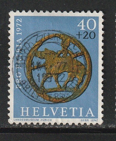 Zwitserland 1972 - Pro Patria - Archeologische Vondsten, Ophalen, Gestempeld