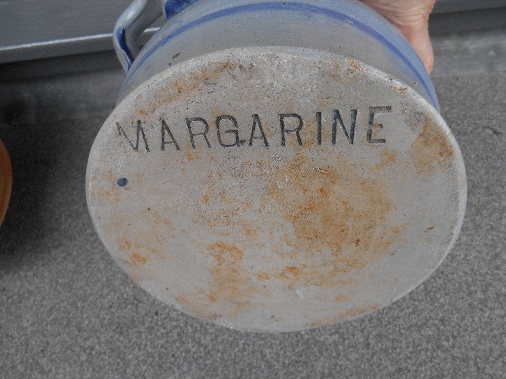grote mooie margarine antiek keulse pot plus 1 gratis, Ophalen of Verzenden
