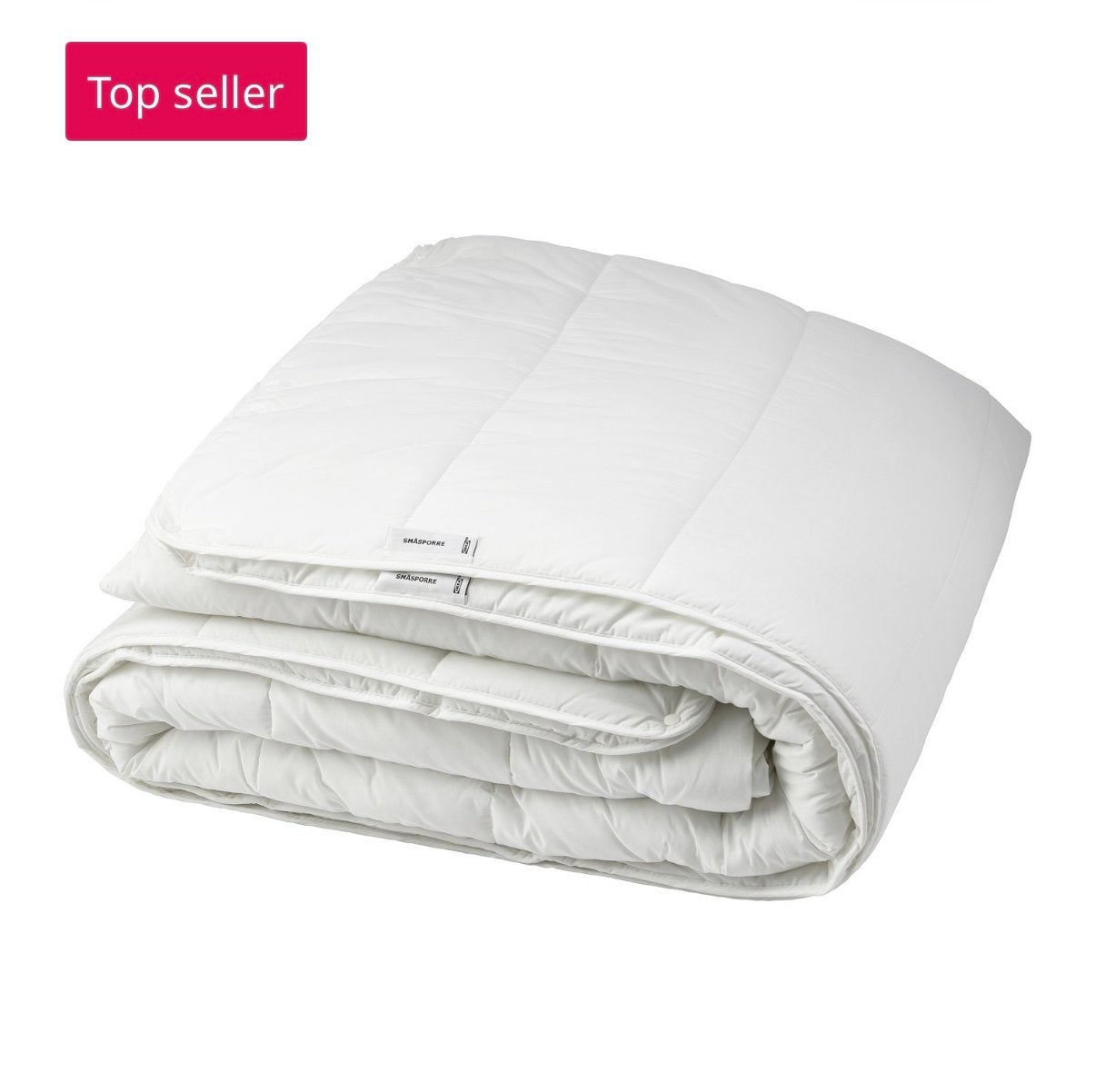 IKEA SMÅSPORRE 4-seizoenen dekbed 200x200 anti-huisstofmijt, Anti-allergisch, Wit, Katoen, Tweepersoons