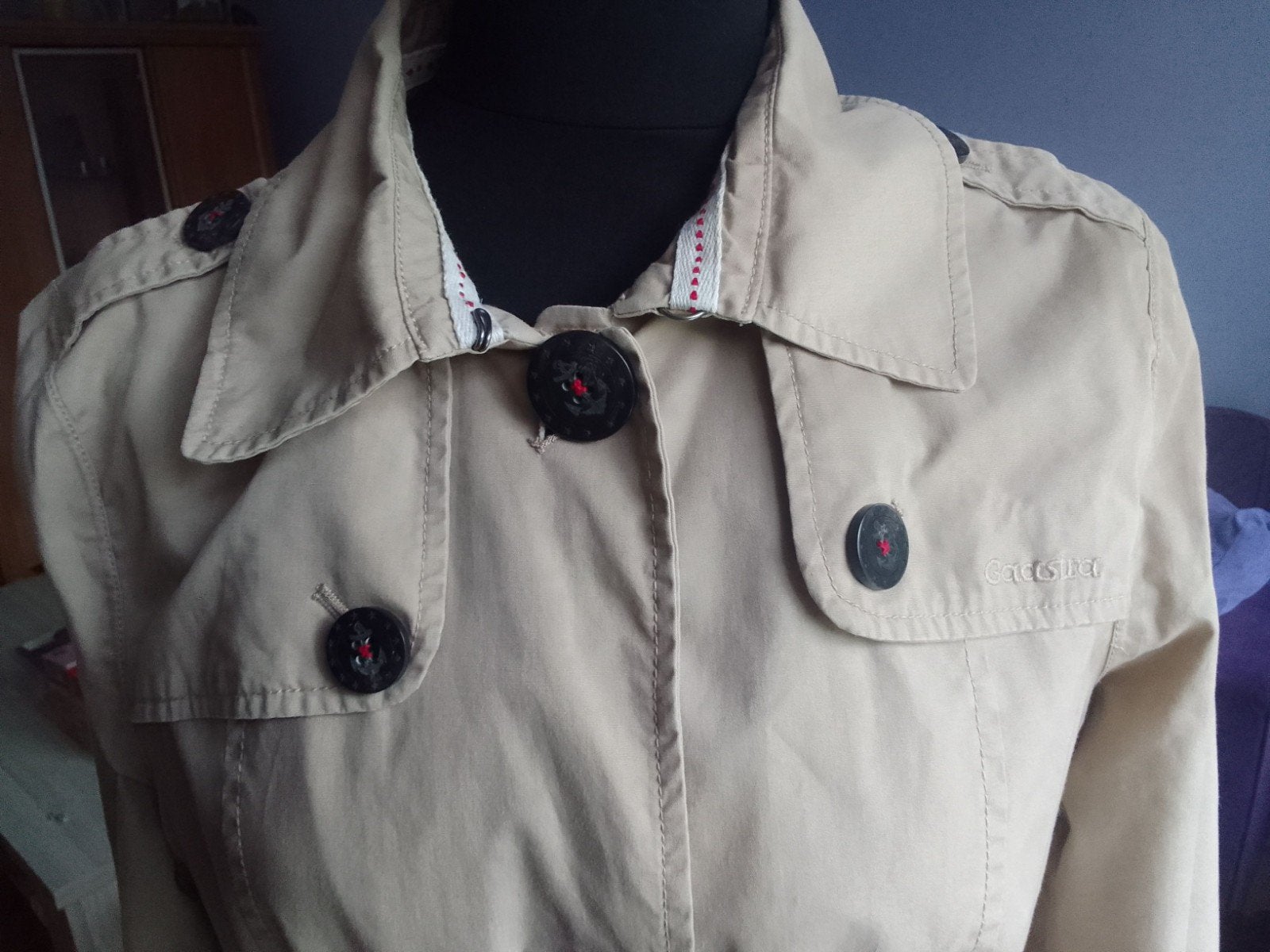 Trenchcoat maat L, Gaastra, Beige, Maat 42/44 (L), Ophalen of Verzenden