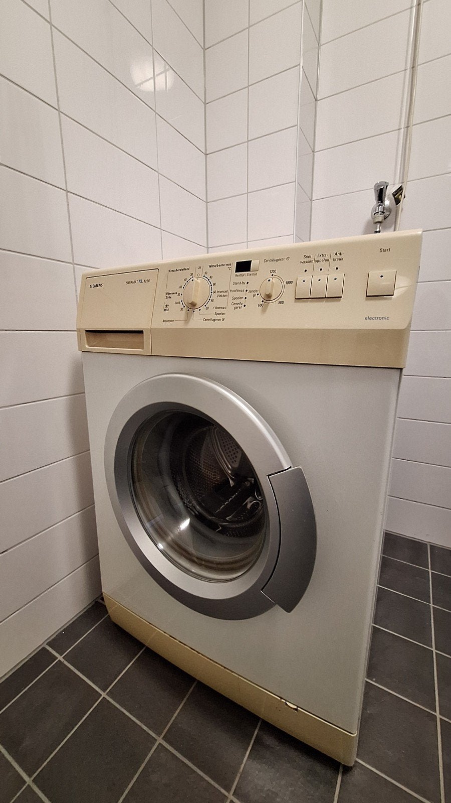Siemens Siwamat XL 1250 Wasmachine - Gebruikt, Ophalen, Gebruikt, Voorlader, Wolwasprogramma