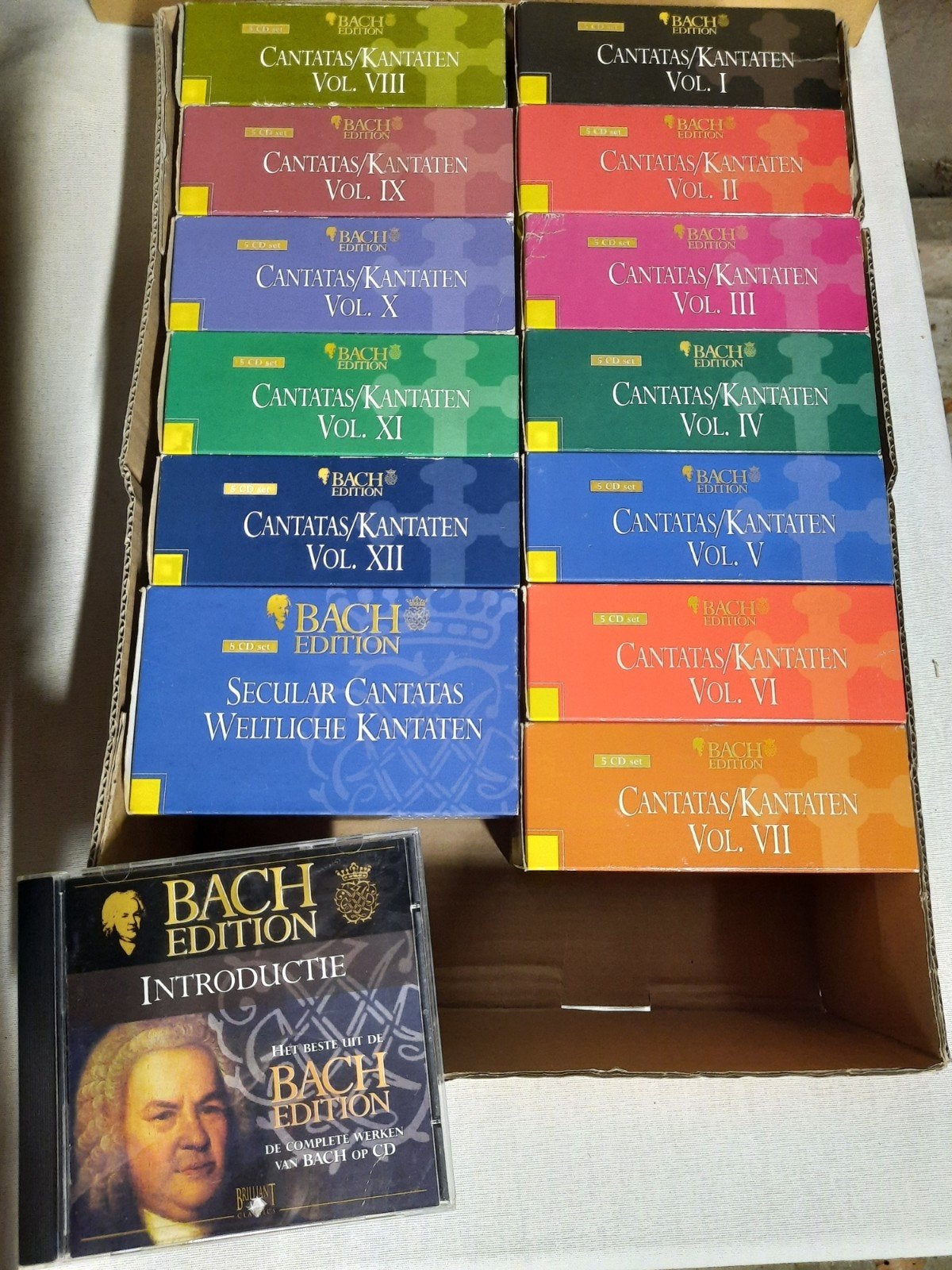 Bach complete werken, cantates, Cd's en Dvd's, Gebruikt, Boxset, Overige typen, Ophalen of Verzenden
